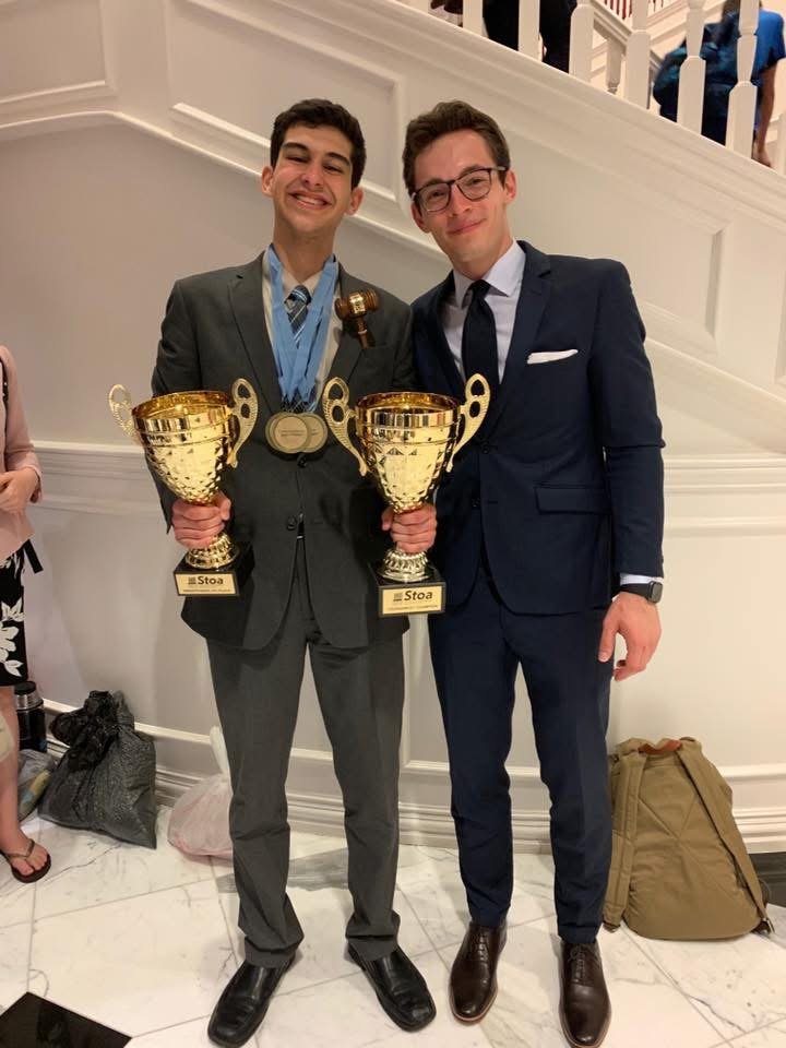 Coach Joseph (right) help me achieve my goal: Become 2019 NITOC Tournament Champion at Dallas Baptist University